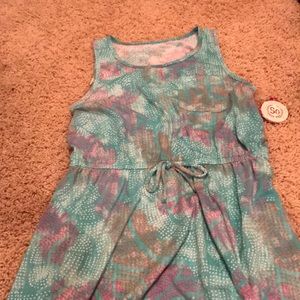 blue sundress with drawstring waistband new w/ tag